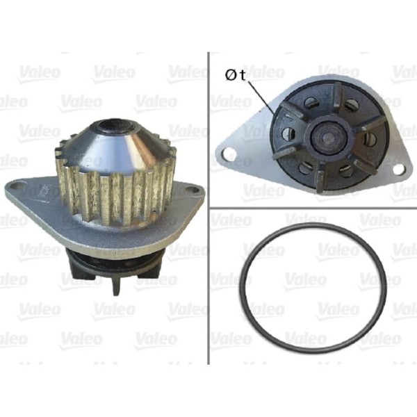 Wasserpumpe MotorküHlung Valeo 506704 FüR Peugeot CitroëN Fiat 306 Saxo 106 II-image