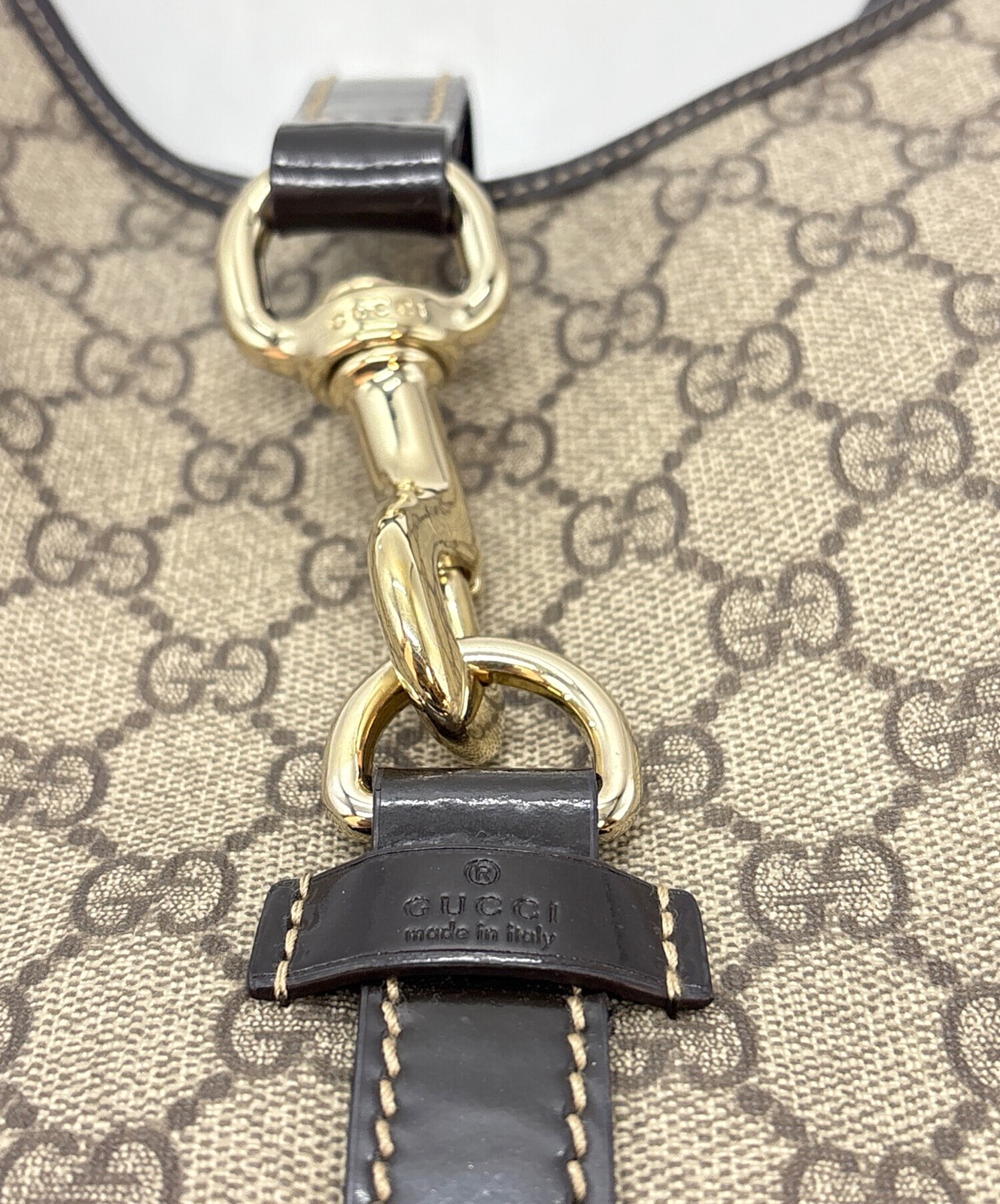 GUCCI Brown Handbag Leather Italy Model 203494 SN2600 thumbnail 17