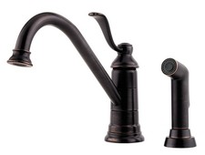 Pfister LG344PY0 Portland 1-Handle Kitchen Faucet with Side Spray Tuscan Bronze