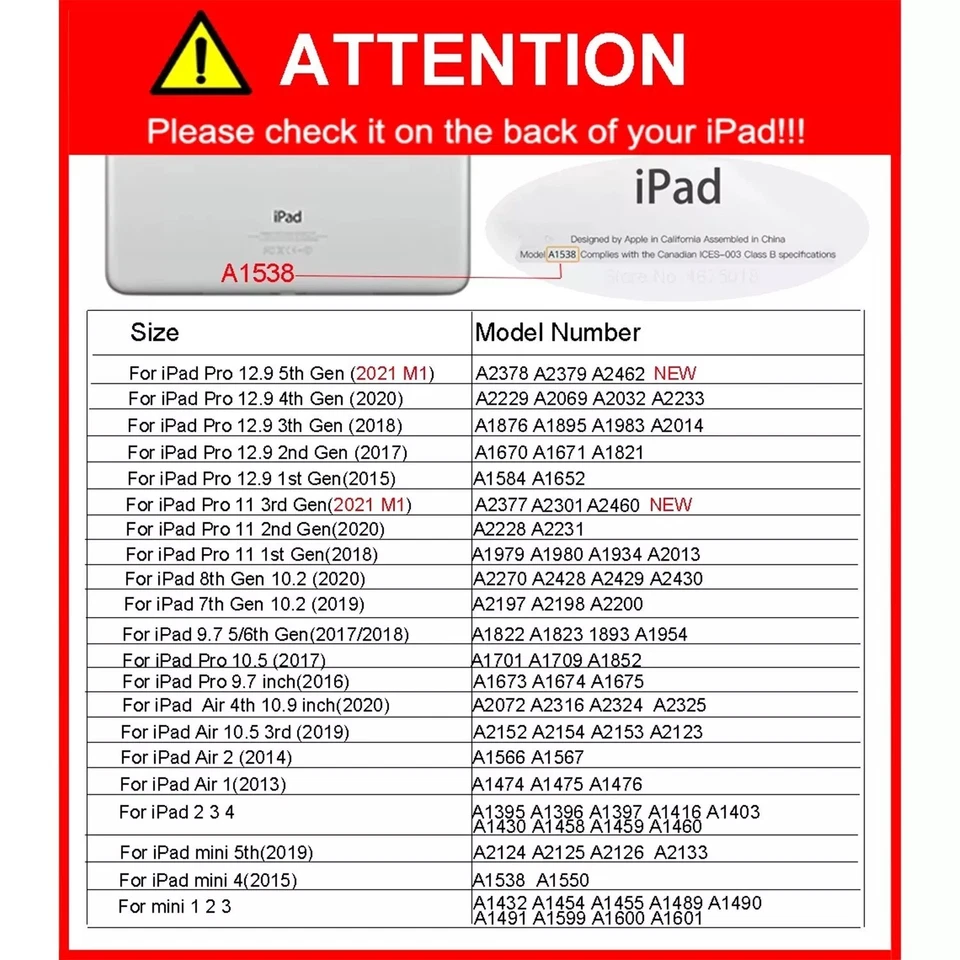 Premium Luxury Leather Case Cover For Apple iPad 11th Gen (2025) A16 10.9 10Gen - Image 2 of 4