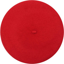 Women Wool Beret Hat French Style Solid Color