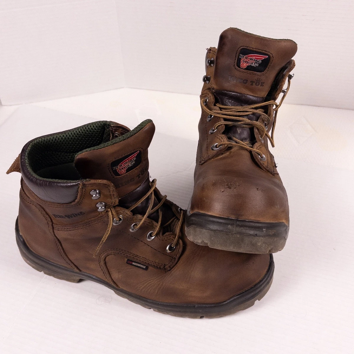 Red Wing 1248 Mens 12 EE Brown Leather Waterproof Thinsulate Work Boots EH Rated Red Wing 3548 Mens Brown Leather King Toe Insulated  main image 4