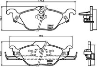 Vorderachse Hella 8DB 355 008-571 Bremsbelagsatz, Scheibenbremse FüR Chevrolet,H