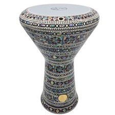 The Zoser Gawharet El Fan 18.5" Darbuka W/Green Mother of Pearl