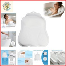 Soft Silicone Bath Pillow, Adjustable Airbag Ergonomic Neck Support Design, 3...