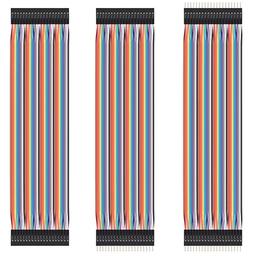 120 Stck./3 * 40 Stck. Breadboard Starthilfedrähte Prototyp Board Dupont Draht Stecker auf