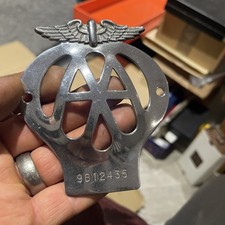 Vintage AA Membership Badge Original Metal