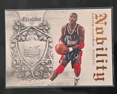 2014-15 Panini Excalibur Hakeem Olajuwon Nobility #13 Houston Rockets 