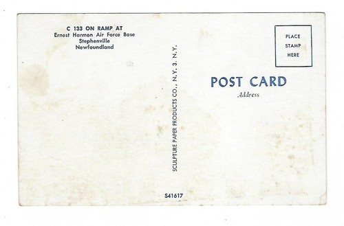 Luftfahrt Postkarte C 133 auf Rampe bei Harmon Air Force Base Militär - Bild 2 von 2