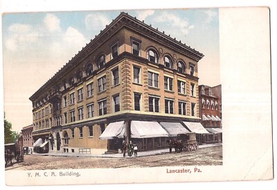 YMCA Building  Lancaster PA Pennsylvania Y. M. C. A.  Postcard DB 1909  Y.M.C.A.