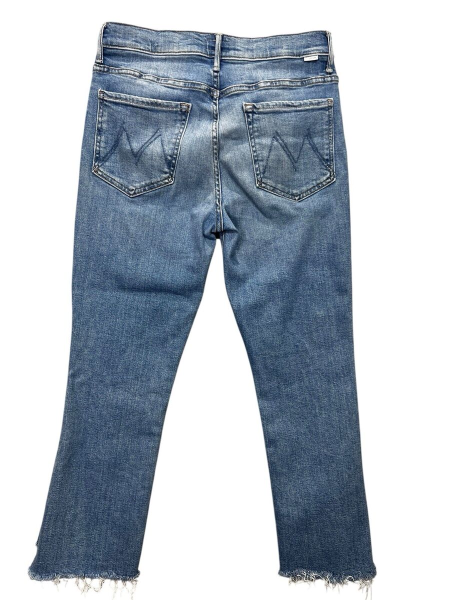 MOTHER The Insider Crop Step Fray Jeans Monkey In The Middle MOTHER The Insider Crop Step Fray Jeans Monkey In The Middle