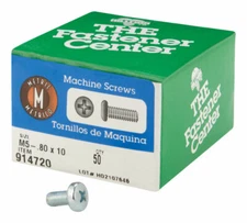 Hillman  M5-0.8  Pan  Metric Machine Screws  50