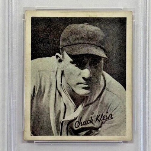 Chuck Klein 1936 Goudey R332 sin PSA 4 Chicago Cubs Salón de la fama Foto 3 de 3