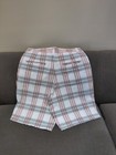 FADED GLORY Men's White Plaid 100% Cotton Shorts, size 30 — photo 3