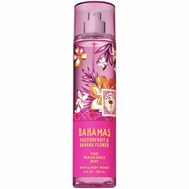 BATH AND BODY WORKS BAHAMAS PASSIONFRUIT & BANANA FLOWER BODY MIST 8 FL