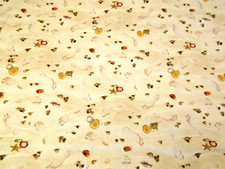 Elizabeth's Studio Mini Sea Shells Footprints Beach Sand Cotton Fabric 43 x 190"