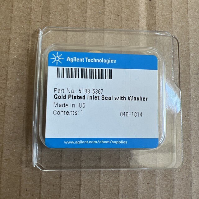 Agilent Gold Plated Inlet Seal With Washer PN 51885367 D10 for sale