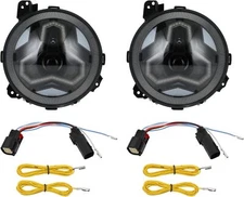 LED Headlight Fit for 2018-2023 Jeep JL 2019-2021 JT pair