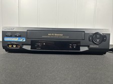 Sony SLV-N51 VCR 4 Head Hi-Fi Stereo VHS Player Recorder Tested No Remote