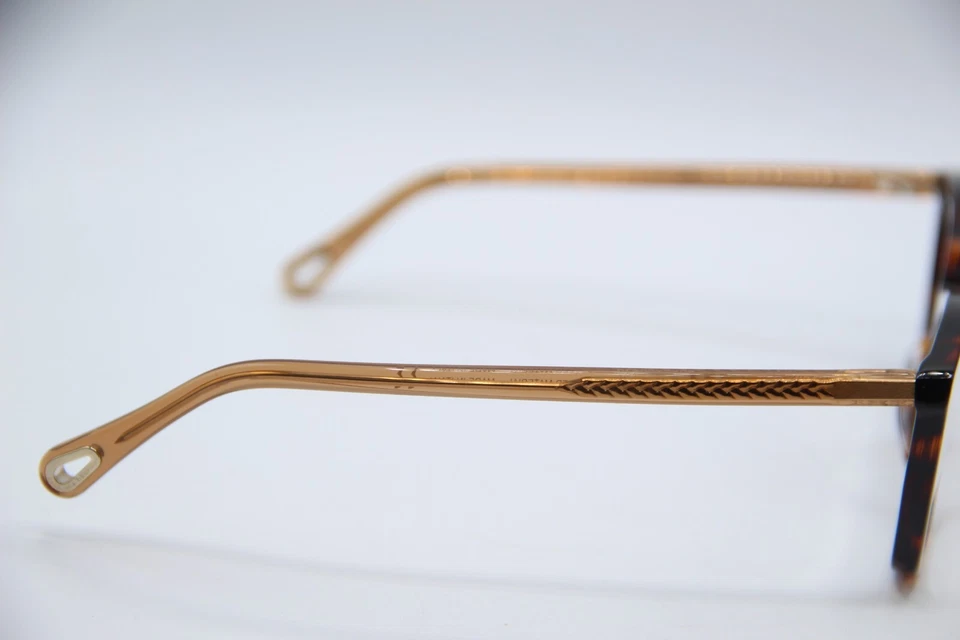 NEW CHLOE CH 0118O 002 HAVANA GOLD AUTHENTIC FRAMES EYEGLASSES 52-15 - Image 4 of 4