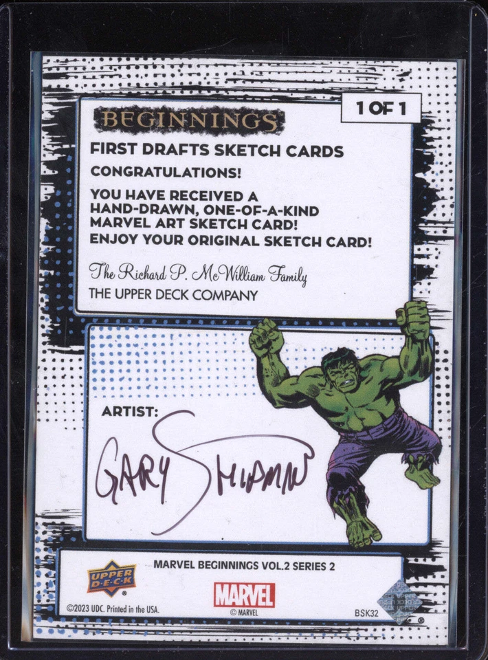 Spider-Man Upper Deck Marvel Beginnings Vol 2 BSK32 First Draft Sketch Card 1/1 - Image 2 of 2