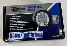 Roughneck Digital Fuel Meter   1  30 GPM, 1in. Inlet/Outlet 67164 Brand New