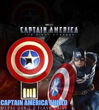 Captain American USB Flash Drives Cute Gift box 32G memory stick Christmas Gift