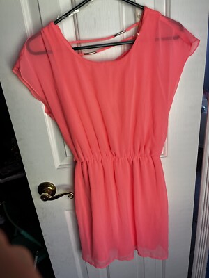 Beautiful Coral Color Oaks Or Derby Dress