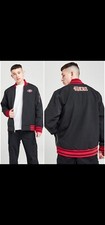 NIKE San Francisco 49ers Sideline Coaches Black Full-Zip Bomber Jacket - MEN L