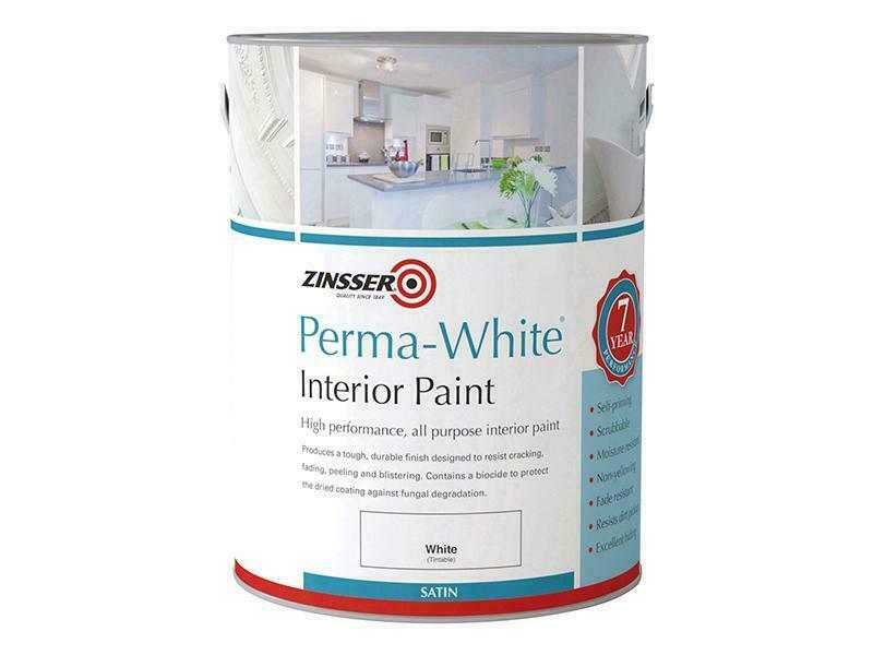 Zinsser Perma-White Interior Paint Satin 1 Litre ZINPWIS1L