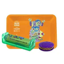 Rolling Tray, Quik Wikk Hemp Wick, 78mm Cigarette Rolling Machine Fun Pack
