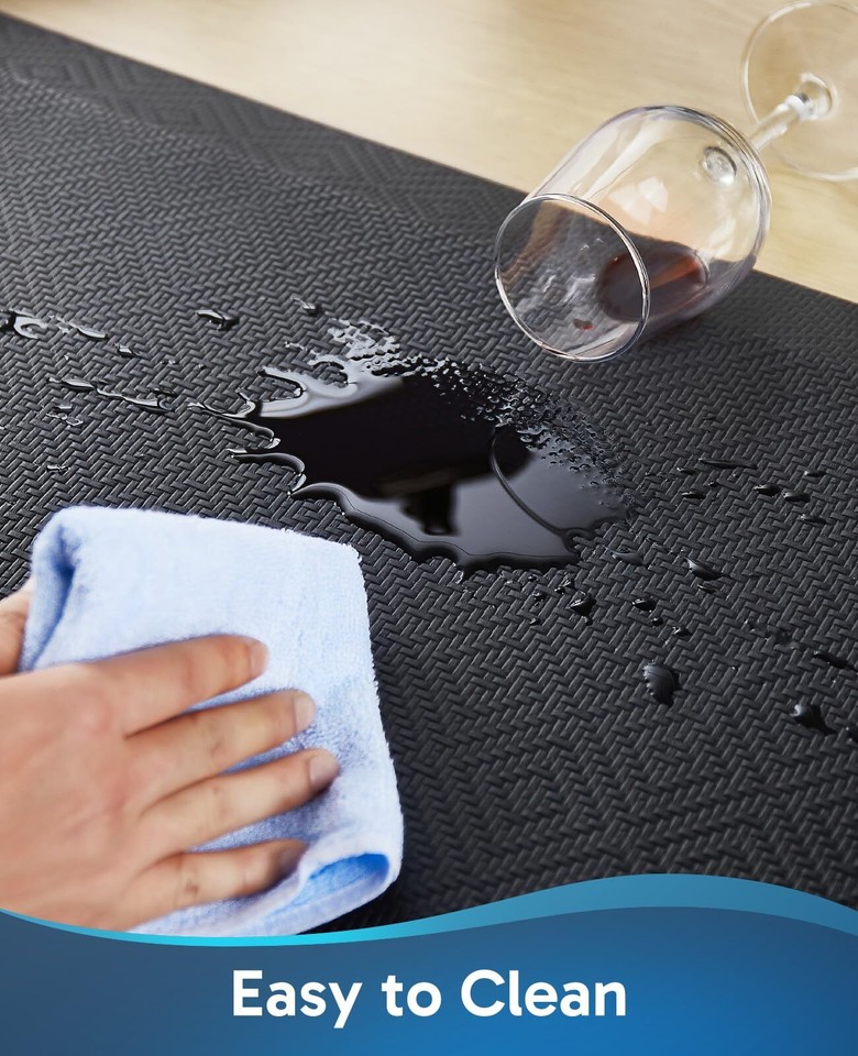 Anti Fatigue Cushioned Mat, 9/10 inch Thick, Kitchen mats for Floor