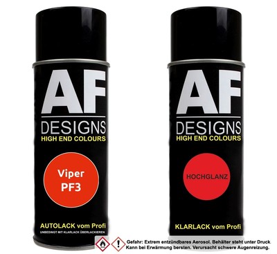 Spraydose für Viper PF3 Electric Orange Perl Basislack Klarlack Sprühdose 400ml