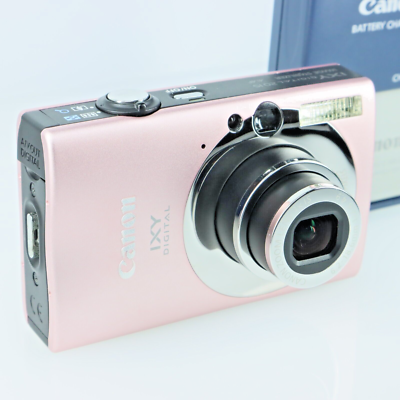 Near Mint] Canon IXY DIGITAL 20 IS Compact DIGITAL Camera Pink