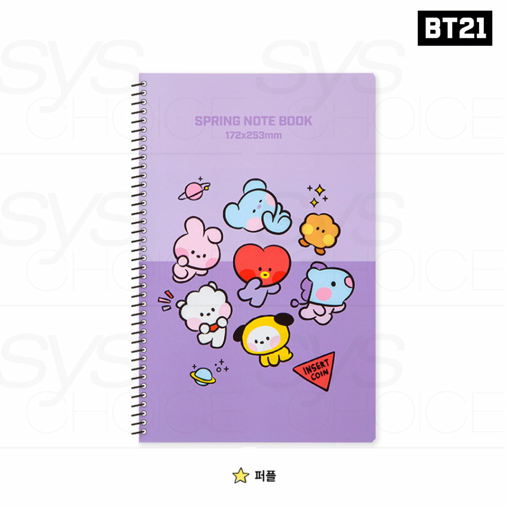 BTS BT21 Official Authentic Goods Spring Note Book minini