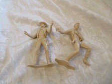 2 VINTAGE PLASTIMARX COWBOY FIGURES