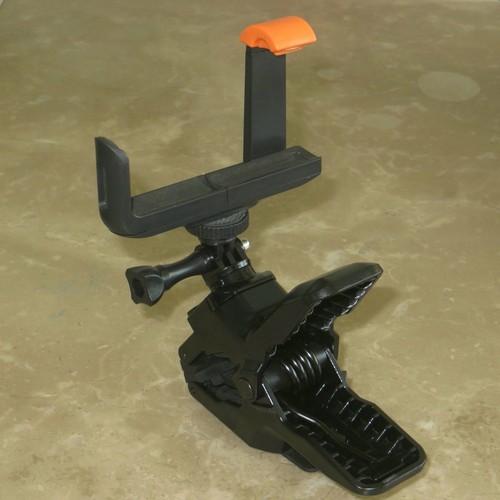 Universal Guitar Headstock Phone Mount-Secure Clip for Smartphones&GoPro Cameras - Picture 5 of 6