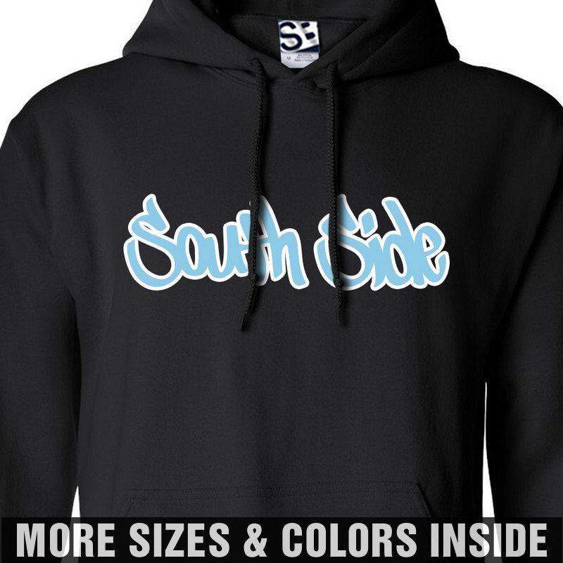 トップス SOUTH SIDE ANGLE LOGO BLACK SWEAT Fleece Hoodie/side logo – Silence the Doubters