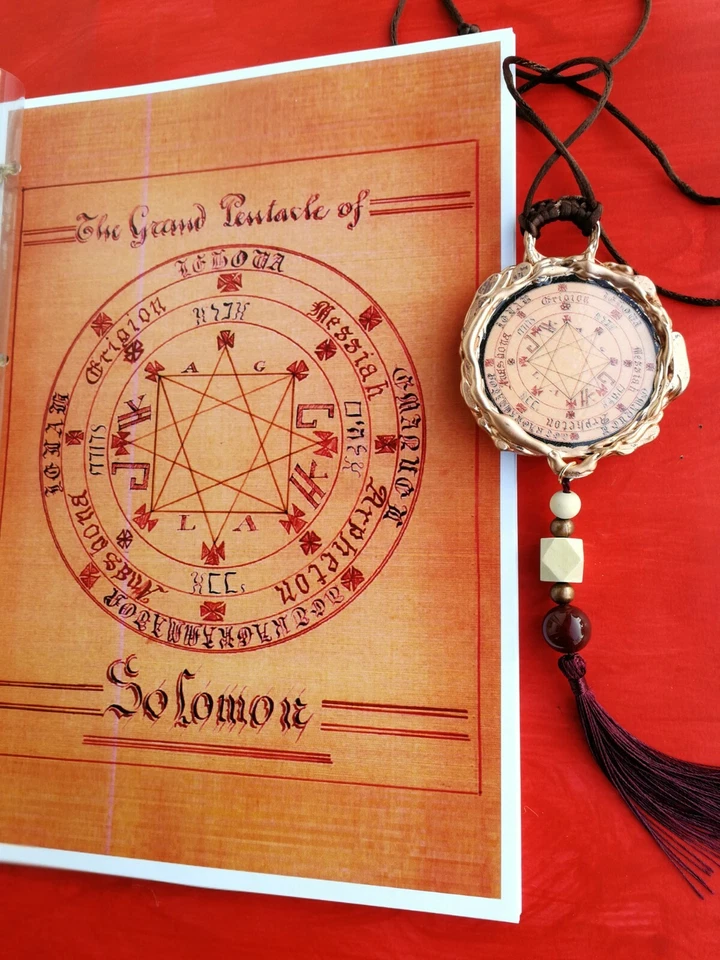 antique book occult black magic manuscript grimoire handwritten kabbalah kabala - Image 2 of 4