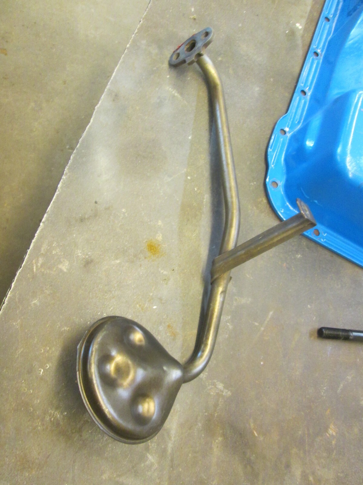 Ford FE Engine 390 406 427 428 Rear Sump Oil Pan, Pickup tube & Main