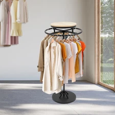 Round Clothing Rack, Clothing Display Rack, Floor-standing Garment Hanging Rack