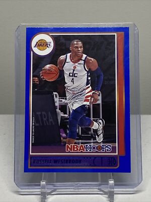 Russell Westbrook #90 BLUE 2021-22 Panini NBA Hoops Basketball