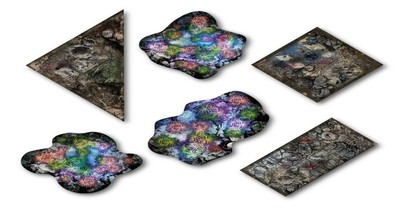Terrain Crate Sci-Fi Gaming Neoprene Terrain Templates Mantic Game Tabletop 28mm