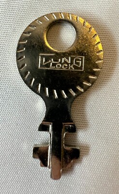 ONE Vintage Original Long Mfg Lock Key Steamer Trunk Luggage Suitcase Other