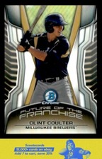 2014 Bowman Draft Clint Coulter Chrome Future of the Franchise Mini #FF-CCO