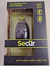 Hand Crank Flashlight  No Batteries  Auto Safety Secur SP-4000 Mini Auto & Led