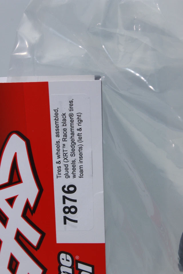 TRAXXAS TRX 7876 XRT Reifen + Felgen schwarz Sledgehammer 1:7 NEU OVP - Bild 3 von 4