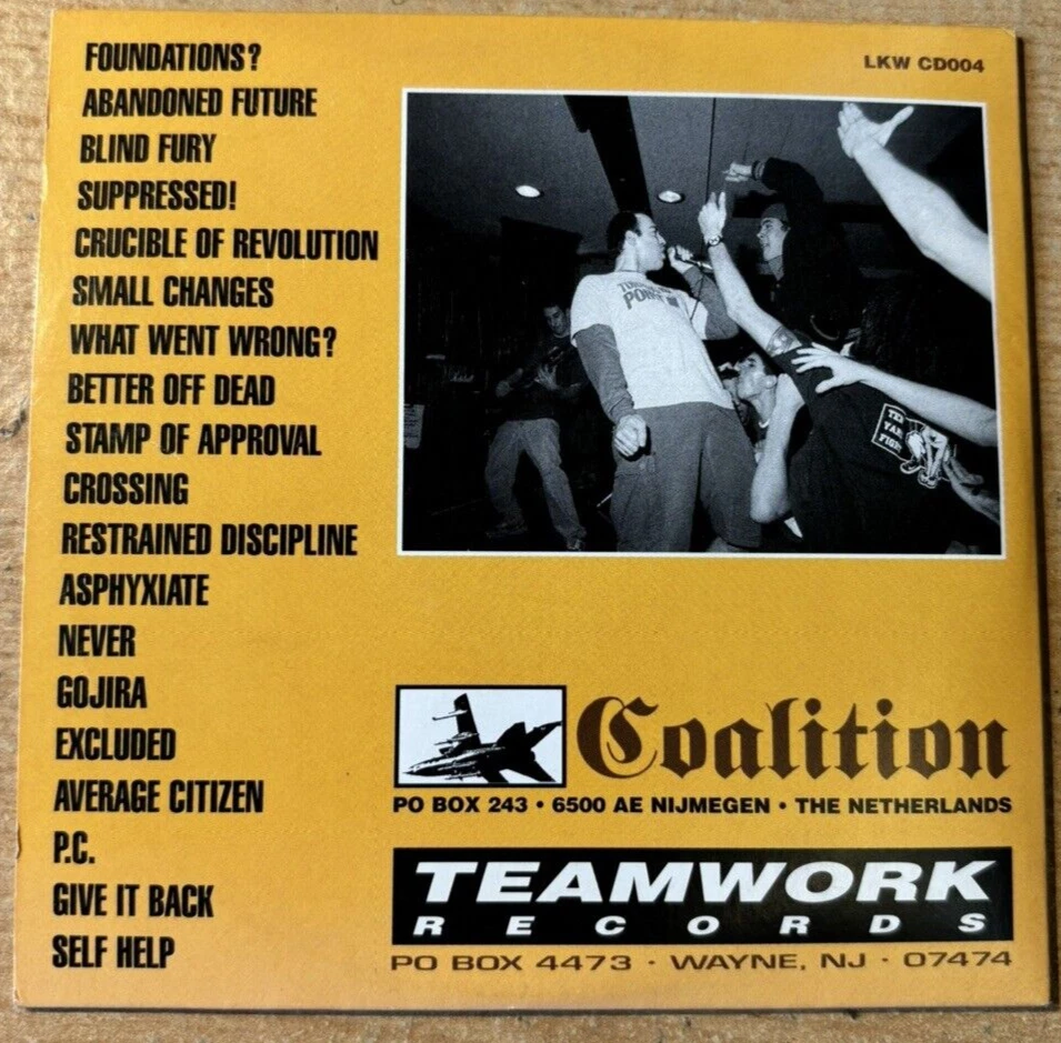 97a * ABANDONDED FUTURE E.P. * US IMPORT PUNK / HARDCORE CD EP LKW CD004 - Изображение 2 из 4