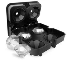 Large Ice Diamond Maker Ice Cube Tray Skull Ice Cube Cocktails Molds Whiskey