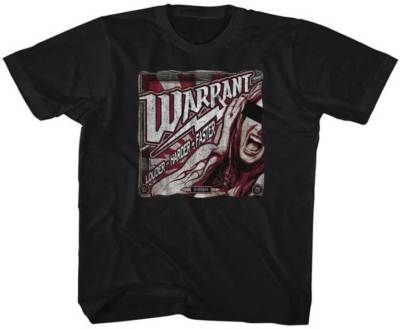 Warrant Louder Harder Faster Album Cover Youth T Shirt 2T-YXL Hard Rock 